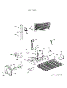 06 - Unit Parts parts for Ge Refrigerator TBE18JATMRWH from AppliancePartsPros.com