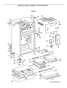02 - Cabinet parts for Ge Refrigerator TBG14JAZBRAD from AppliancePartsPros.com