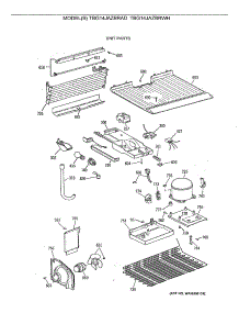 03 - Unit Parts parts for Ge Refrigerator TBG14JAZBRAD from AppliancePartsPros.com