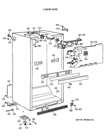 03 - Cabinet Parts parts for Ge Refrigerator TBH18JATFRWH from AppliancePartsPros.com
