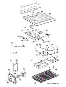 03 - Section3 parts for Ge Refrigerator TBX14DATBRWH from AppliancePartsPros.com