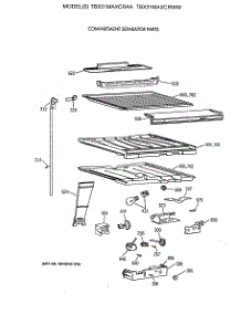 05 - Compartment Separator Parts parts for Ge Refrigerator TBX21MAXCRAA from AppliancePartsPros.com