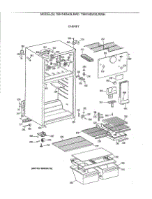 02 - Cabinet parts for Ge Refrigerator TBH14DAXLRWH from AppliancePartsPros.com
