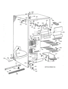 02 - Freezer Section parts for Ge Refrigerator TFG22JABCWW from AppliancePartsPros.com