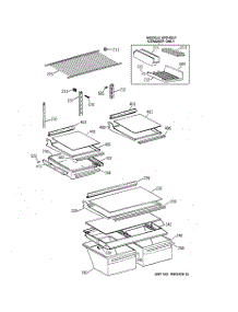 04 - Shelf Parts parts for Ge Refrigerator TBX18NAZKRWW from AppliancePartsPros.com