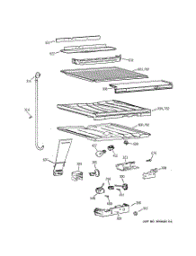 05 - Compartment Separator Parts parts for Ge Refrigerator TBX22PIYMRWW from AppliancePartsPros.com