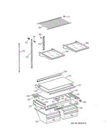 04 - Shelf Parts parts for Ge Refrigerator TBX19FIBKRWW from AppliancePartsPros.com