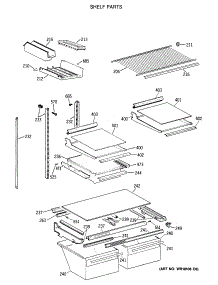 04 - Shelf Parts parts for Ge Refrigerator TBX21MASSRAD from AppliancePartsPros.com