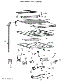 05 - Compartment Separator Parts parts for Ge Refrigerator TBE21JASTRAD from AppliancePartsPros.com