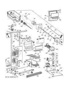 02 - Freezer Section parts for Ge Refrigerator MSG22GRZAWW from AppliancePartsPros.com