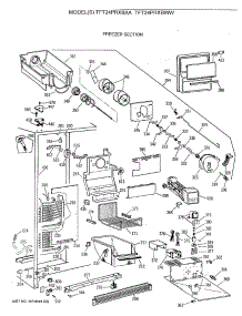 03 - Freezer Section parts for Ge Refrigerator TFT24PRXBAA from AppliancePartsPros.com