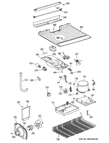 03 - Section3 parts for Ge Refrigerator MTH14CYSERWH from AppliancePartsPros.com