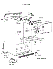 03 - Cabinet Parts parts for Ge Refrigerator TBE18JATNRWH from AppliancePartsPros.com