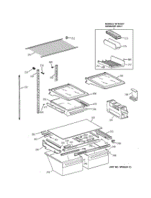 04 - Shelf Parts parts for Ge Refrigerator TBX22VABLRWW from AppliancePartsPros.com