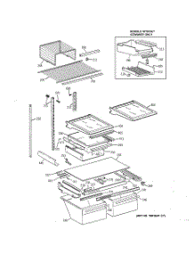 04 - Shelf Parts parts for Ge Refrigerator TBX22PIXFRBB from AppliancePartsPros.com