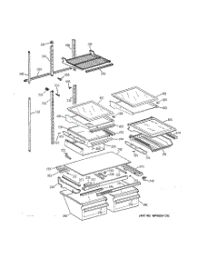 06 - Shelf Parts parts for Ge Refrigerator TBX22PRBMRWW from AppliancePartsPros.com