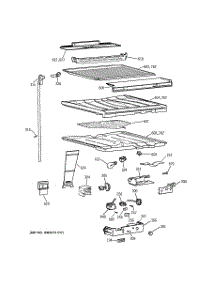 05 - Compartment Separator Parts parts for Ge Refrigerator TBK19PAXSRWW from AppliancePartsPros.com