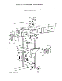 04 - Fresh Food Section parts for Ge Refrigerator TFG24PRXBBB from AppliancePartsPros.com