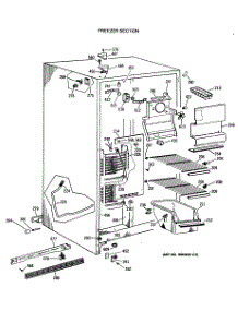 02 - Freezer Section parts for Ge Refrigerator TFG20JATCWH from AppliancePartsPros.com