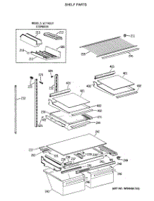 04 - Shelf Parts parts for Ge Refrigerator TBX19JITNRAD from AppliancePartsPros.com