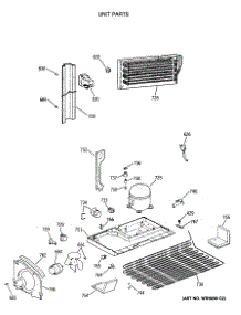 06 - Unit Parts parts for Ge Refrigerator TBX19JITNRAD from AppliancePartsPros.com
