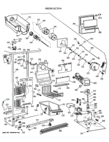 03 - Freezer Section parts for Ge Refrigerator TFG27PRVAWW from AppliancePartsPros.com