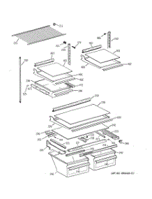 04 - Shelf Parts parts for Ge Refrigerator TBX21NIBBRAA from AppliancePartsPros.com