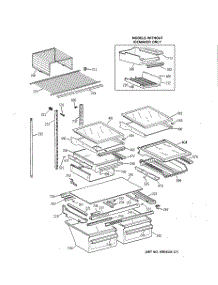 04 - Shelf Parts parts for Ge Refrigerator TBX22PIBLRAA from AppliancePartsPros.com
