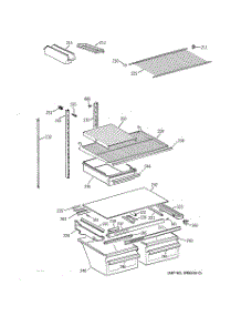 04 - Shelf Parts parts for Ge Refrigerator TBX21TAYERAA from AppliancePartsPros.com