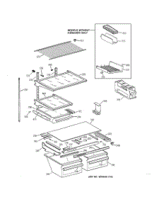 04 - Shelf Parts parts for Ge Refrigerator TBX22QIBBRWW from AppliancePartsPros.com