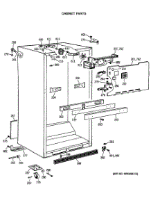 03 - Cabinet Parts parts for Ge Refrigerator TBX22JASSRAD from AppliancePartsPros.com