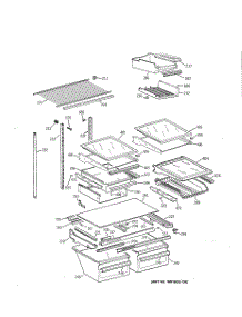04 - Shelf Parts parts for Ge Refrigerator TBX19PABLRAA from AppliancePartsPros.com