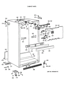03 - Cabinet Parts parts for Ge Refrigerator TBE18DASTRAD from AppliancePartsPros.com