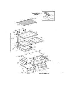 04 - Shelf Parts parts for Ge Refrigerator MTX21DAZBRAA from AppliancePartsPros.com