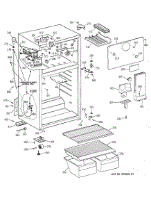 02 - Cabinet parts for Ge Refrigerator TBX16SAZGRWH from AppliancePartsPros.com
