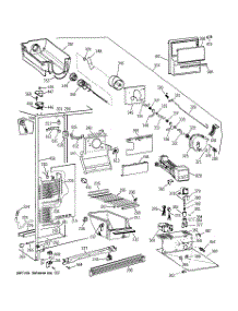 03 - Freezer Section parts for Ge Refrigerator TFX25ZRYFWW from AppliancePartsPros.com