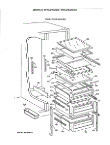 05 - Fresh Food Shelves parts for Ge Refrigerator TFZ24PRXBBB from AppliancePartsPros.com
