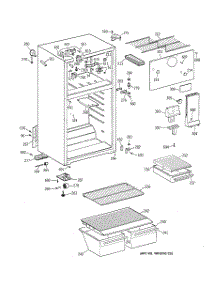 02 - Cabinet parts for Ge Refrigerator MTX16EAZGRWH from AppliancePartsPros.com