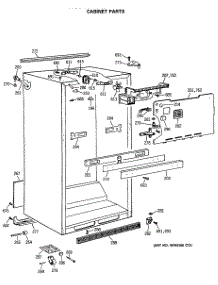 03 - Cabinet Parts parts for Ge Refrigerator TBE21DATMRWH from AppliancePartsPros.com
