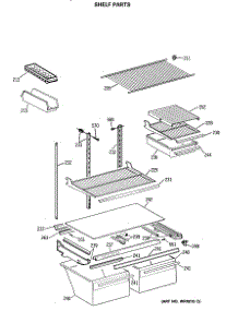04 - Shelf Parts parts for Ge Refrigerator TBE21DATMRWH from AppliancePartsPros.com
