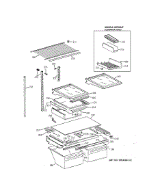 04 - Shelf Parts parts for Ge Refrigerator TBX22QIYARAA from AppliancePartsPros.com