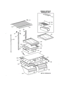 04 - Shelf Parts parts for Ge Refrigerator TBX21ZIXJRWW from AppliancePartsPros.com