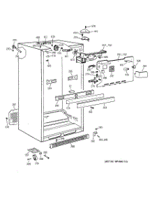 03 - Cabinet parts for Ge Refrigerator TBX19PABLRWW from AppliancePartsPros.com