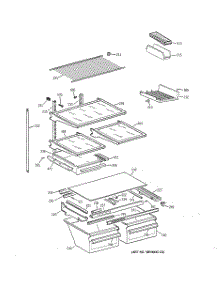 04 - Shelf Parts parts for Ge Refrigerator TBX18MAZKRAA from AppliancePartsPros.com