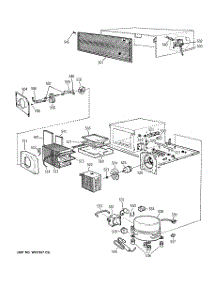 05 - Unit Parts parts for Ge Refrigerator BISB42EKB from AppliancePartsPros.com
