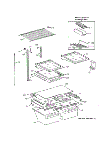 04 - Shelf Parts parts for Ge Refrigerator TBX19ZABARAA from AppliancePartsPros.com