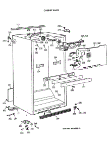 03 - Cabinet Parts parts for Ge Refrigerator TBT18JATERWH from AppliancePartsPros.com