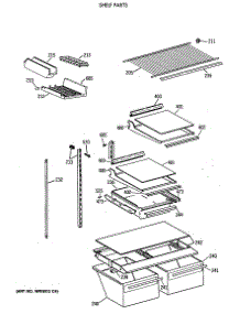 04 - Shelf Parts parts for Ge Refrigerator TBT18JATERWH from AppliancePartsPros.com