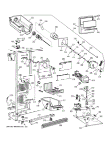 03 - Freezer Section parts for Ge Refrigerator TFX22VRAAWW from AppliancePartsPros.com