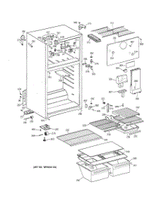 02 - Cabinet parts for Ge Refrigerator TBX18TAZFRWH from AppliancePartsPros.com